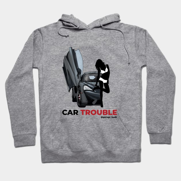 Car Trouble Hoodie by Garage Buds